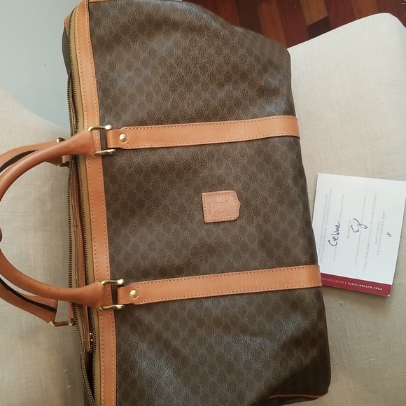 Celine Macadam Boston Travel Bag W/Lock, 2 Keys, W/Authentication Vintage Euc! - Picture 15 of 15